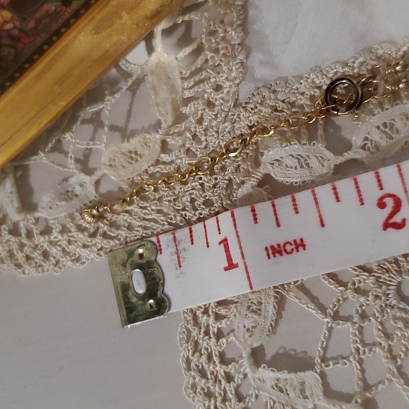 14k gold chain  gf turquoise/rose quartz necklace - Picture 5 of 5